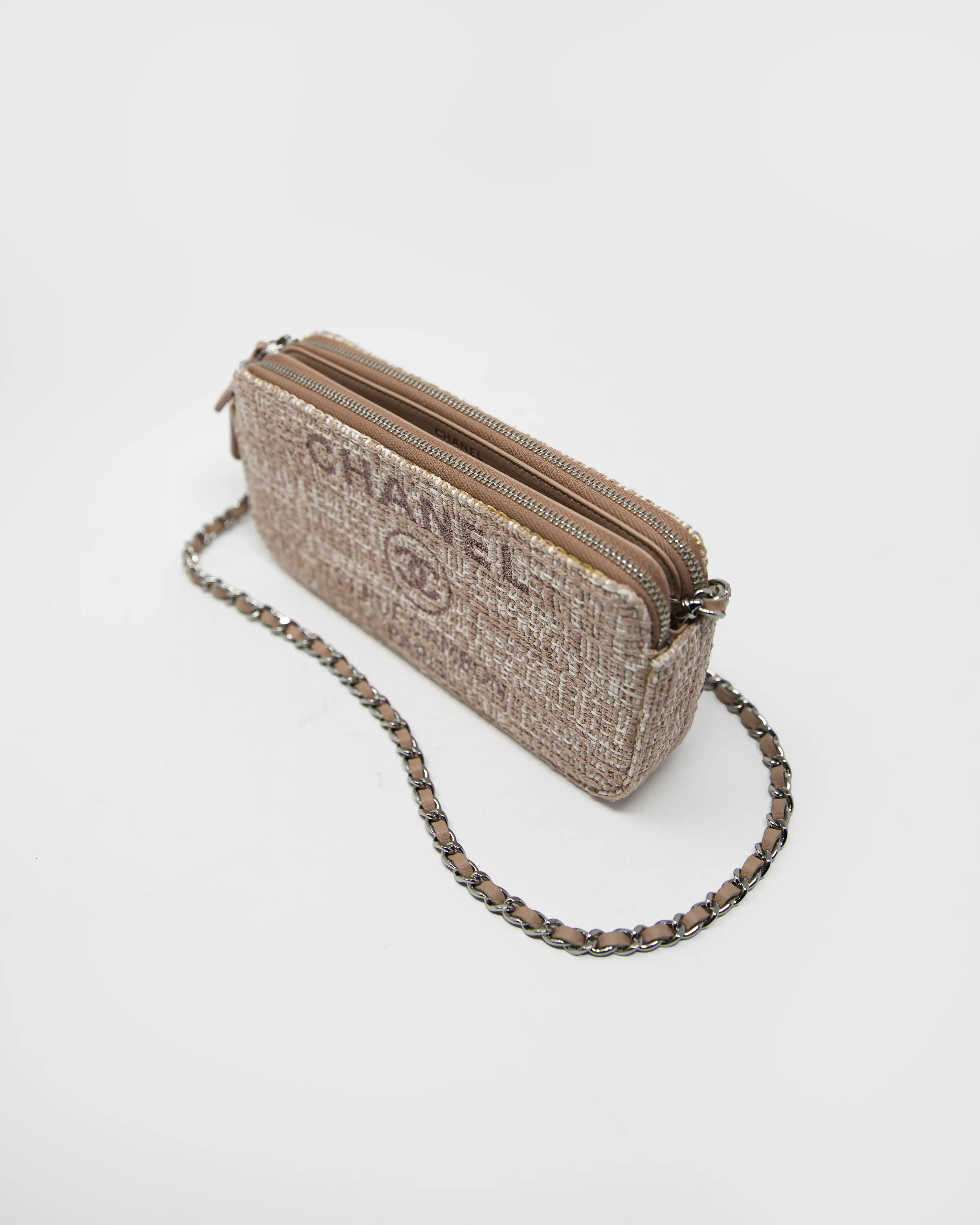 Chanel Tweed Deauville Wallet on Chain | Zero Collective